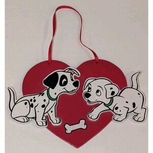 1980 Disney 101 Dalmations Kurt Adler Wooden Ornament 6" Dogs Nostalgic 80s